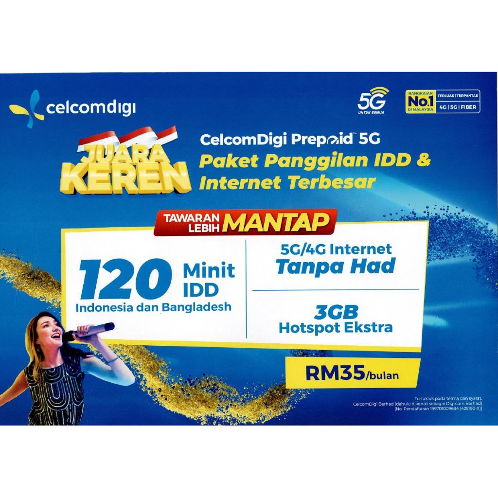 Celcom Prepaid 5G Sim Card Number Unlimited JUARA KEREN Shopee Malaysia