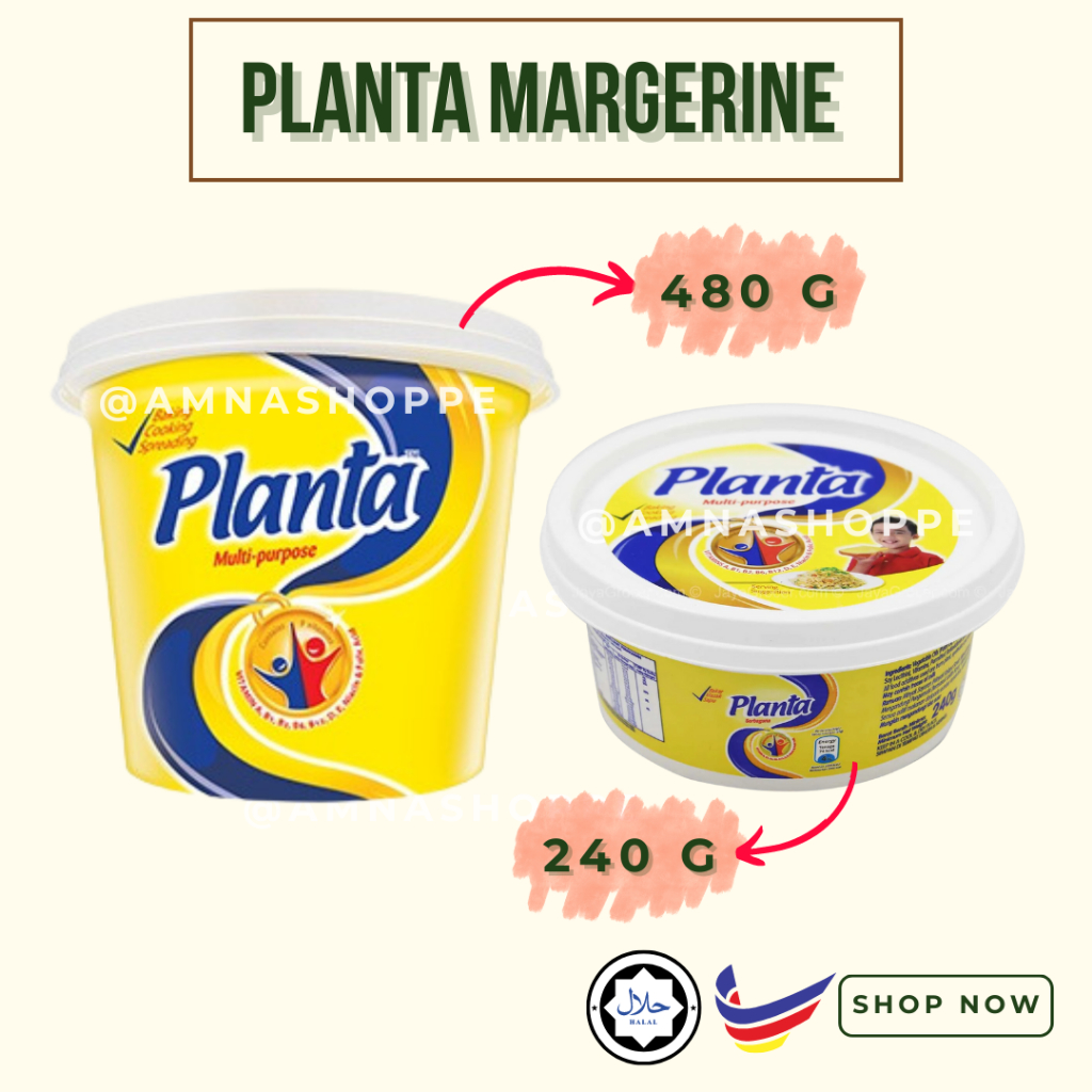 Planta Margerine Mentega Planta Multipurpose 240g 480g HALAL READY