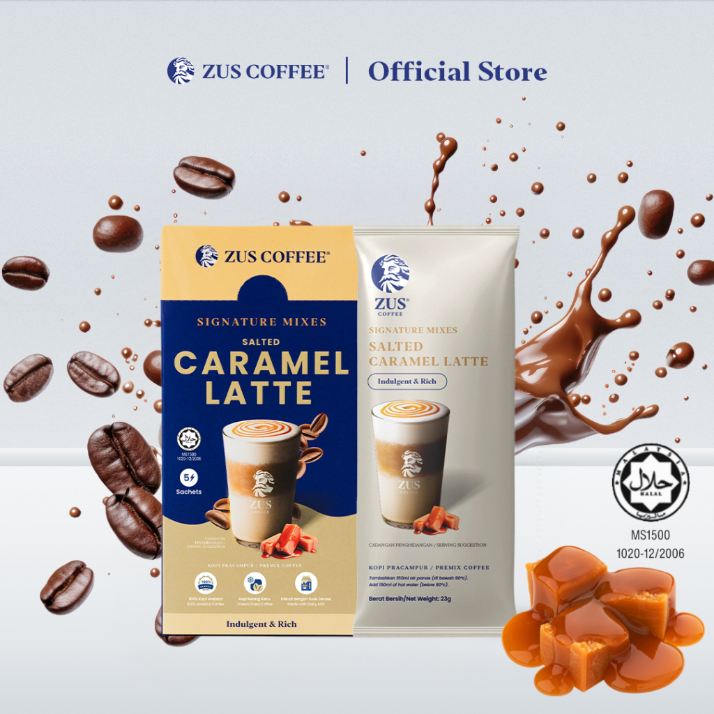 Zus Signature Mixes Coffee Salted Caramel Latte S Shopee Malaysia