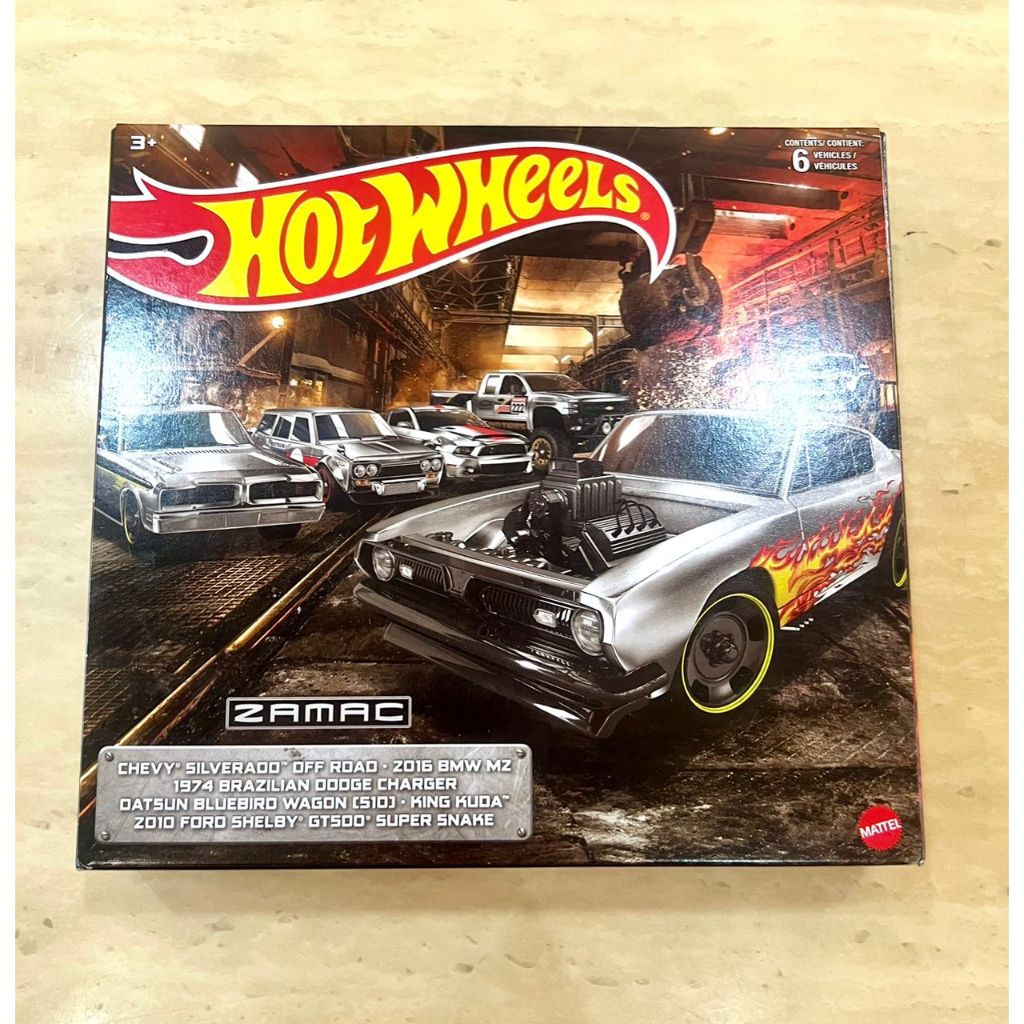 Hot Wheels Zamac 6 Pack Loose Chevy Silverado BMW M2 Dodge Charger