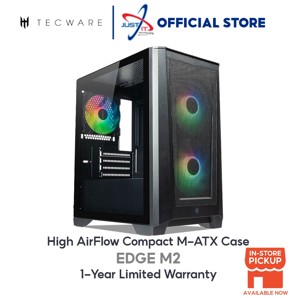 TECWARE Edge M2 OMNI TG ARGB MATX CASE BLACK Shopee Malaysia