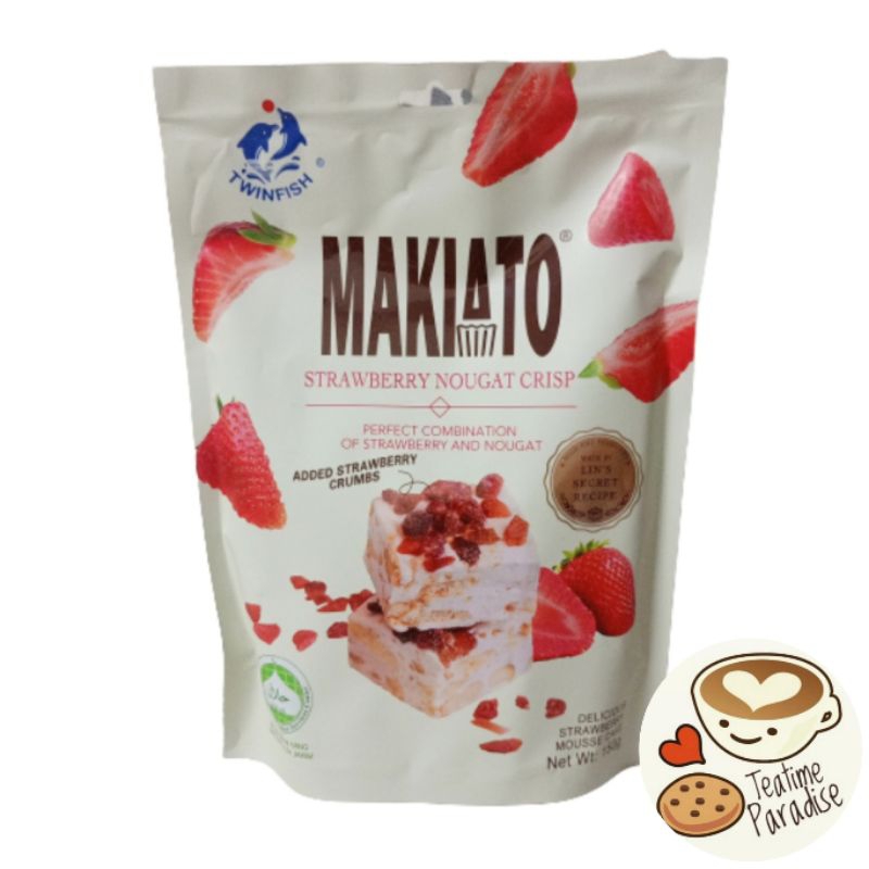 Twinfish Makiato 150g Macchiato Cocoa Crisp Strawberry Nougat Crisp