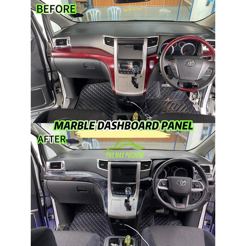 Toyota Alphard Vellfire Anh Dashboard Panel New Design Marble Piano