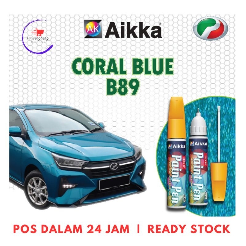 PERODUA AXIA Touch Up Paint Pen Original Stock Colour 2in1 Pen And