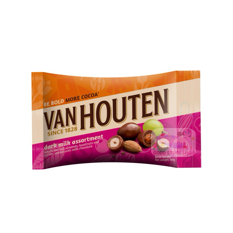 VAN HOUTEN 52 Cocoa Almond Dark Milk Almond Dark Milk Assortment