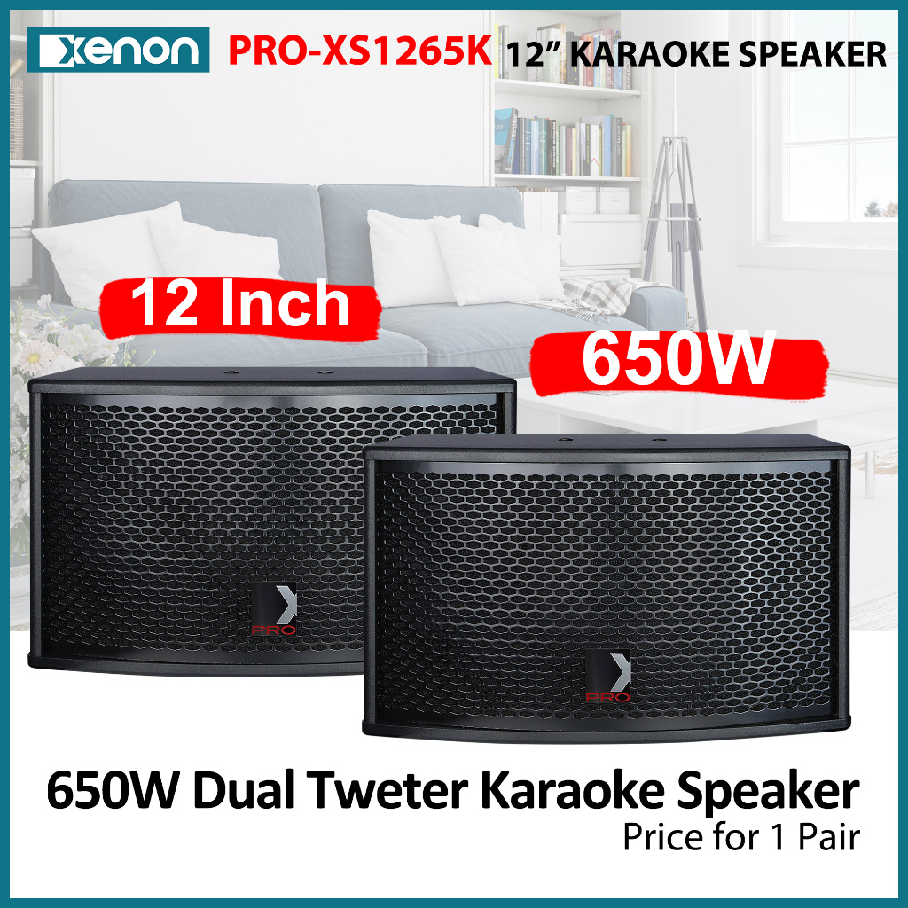 Xenon 12 Inch Karaoke Speaker 650W Power Handling Price For 1 Pair