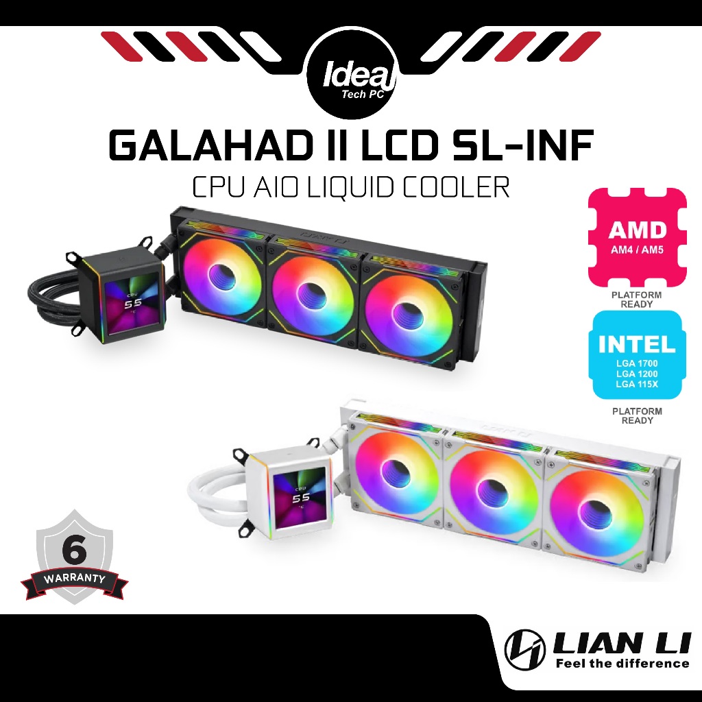 LIAN LI GALAHAD II LCD SL INF 360mm Black White CPU AIO