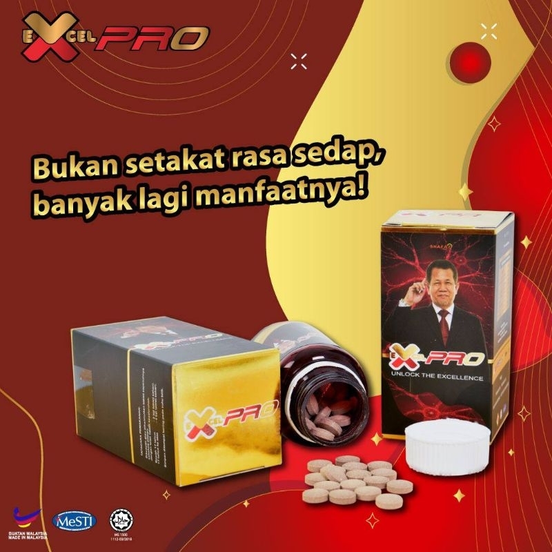 Tablet Coklat XPRO By Excel Pro Tok Abah Bernutrisi Tinggi Tanpa Gula