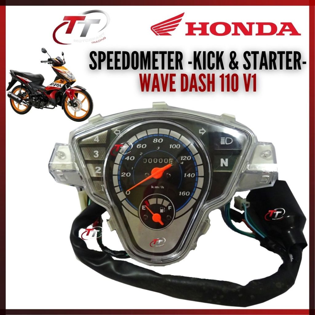 HONDA WAVE DASH110 V1 DASH 110 V1 V2 FI SPEED Meter Assy SPEEDOMETER