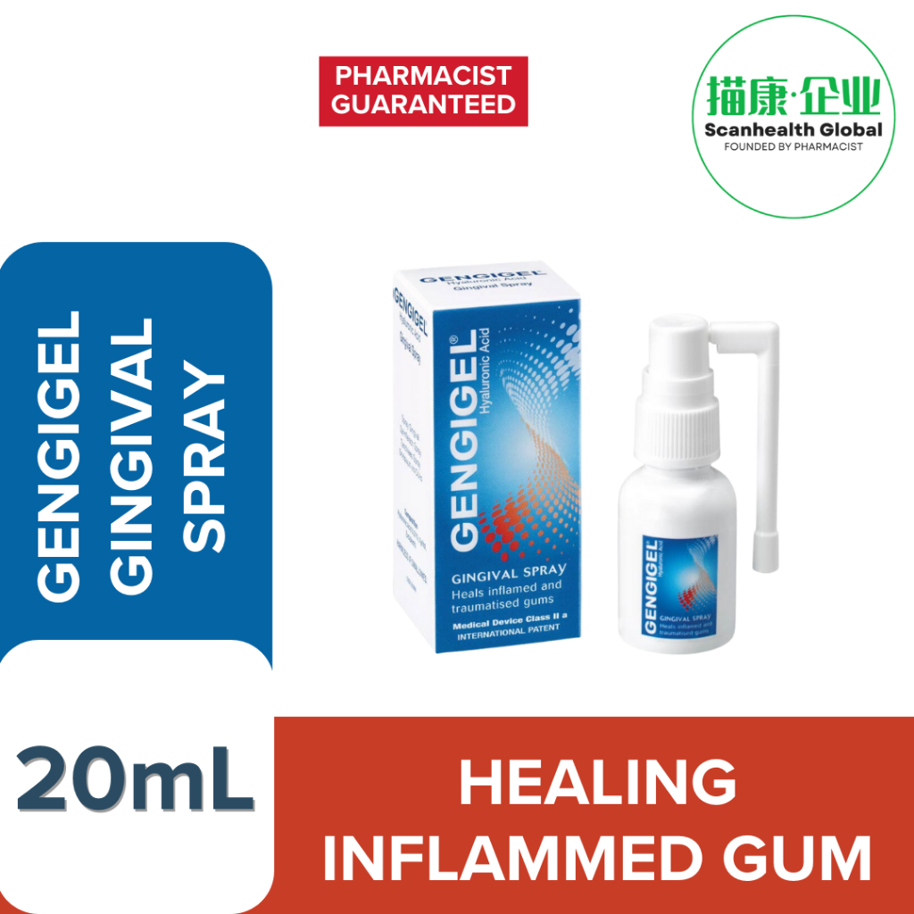 Shg Gengigel Gingival Spray Heal Inflammed Gum With Hyaluronic