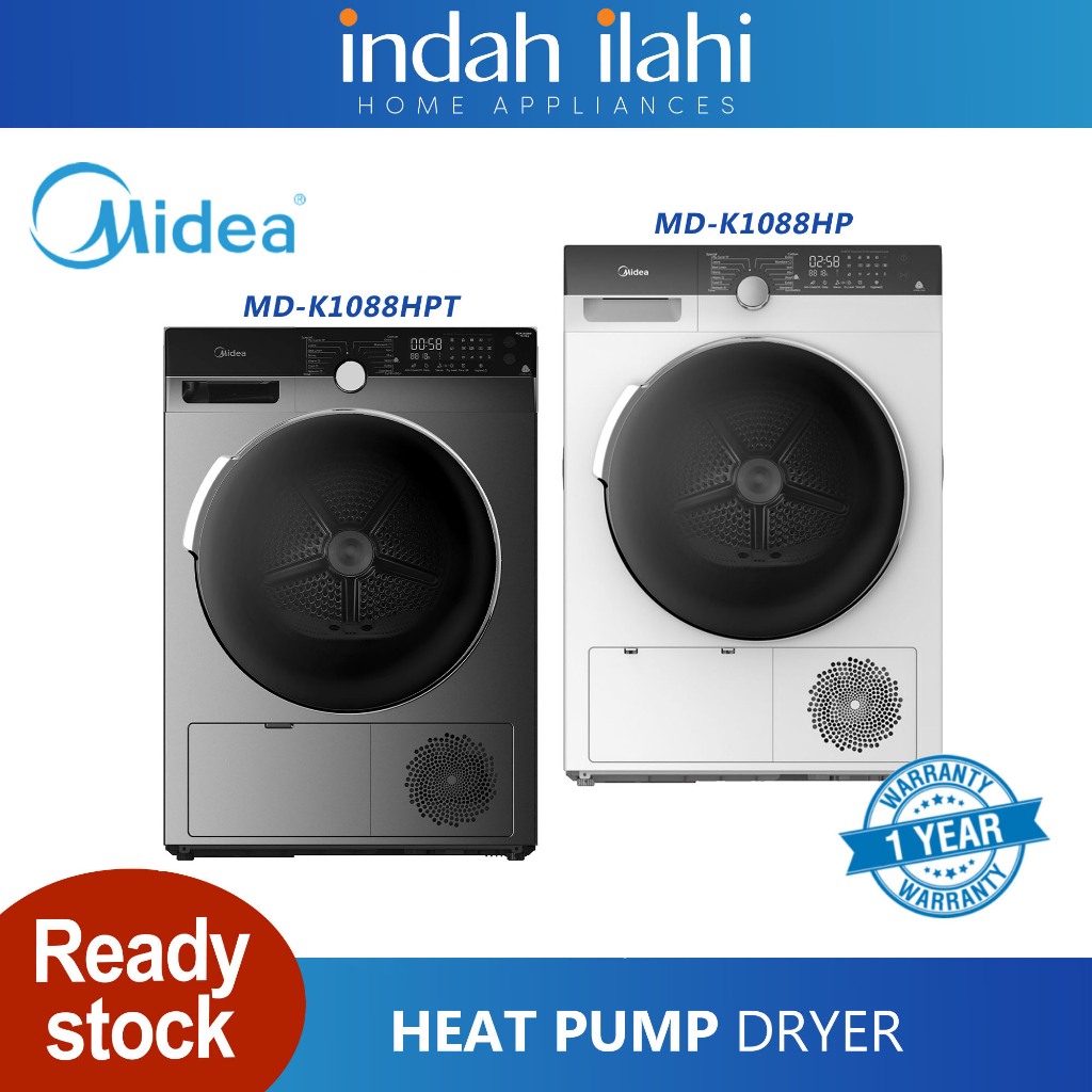 Midea Kg Heat Pump Dryer Mdk Hp Md K Hp Md K Hpt Shopee