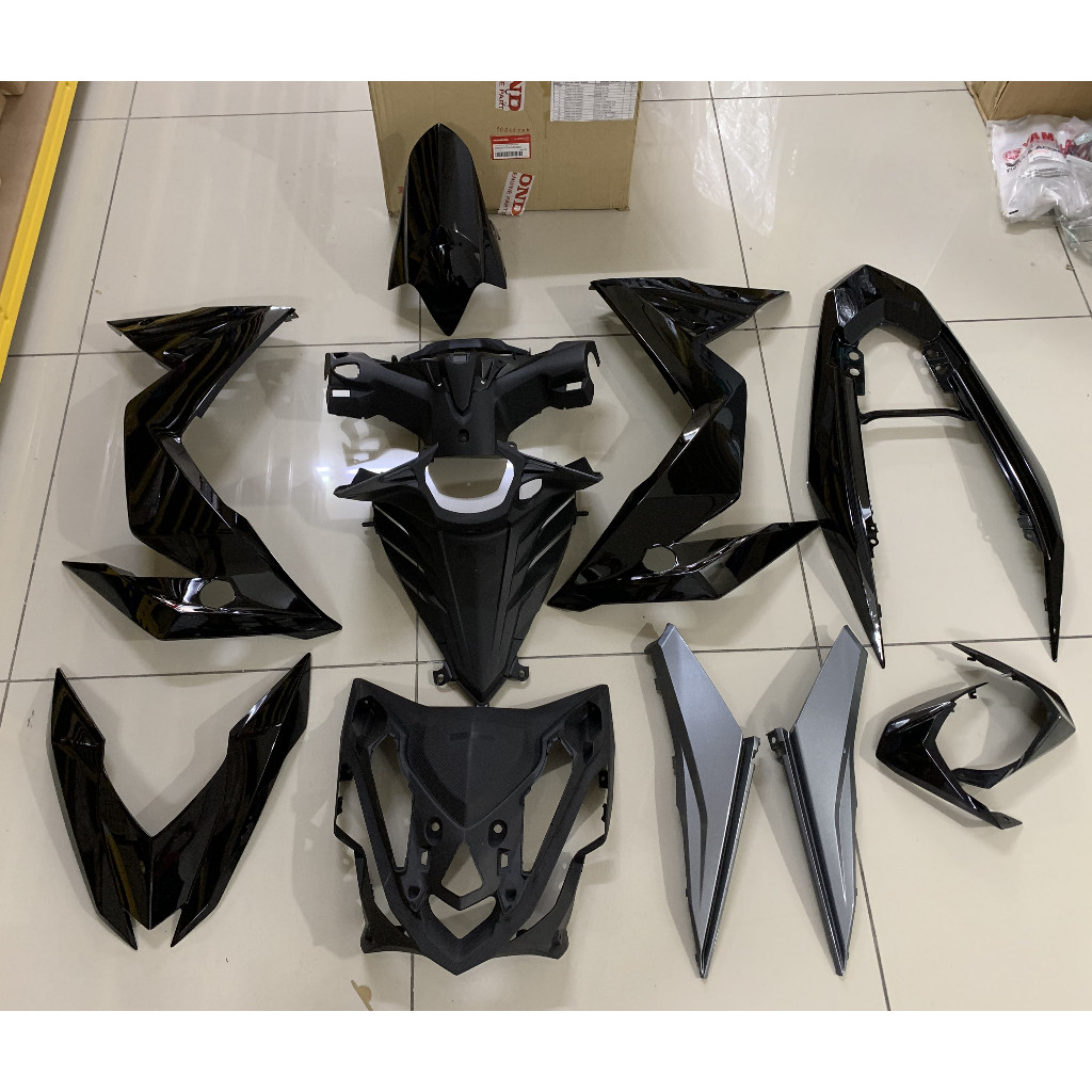 HONDA RS150 V1 BODY COVER SET BLACK RED BLUE ORIGINAL HONDA Shopee