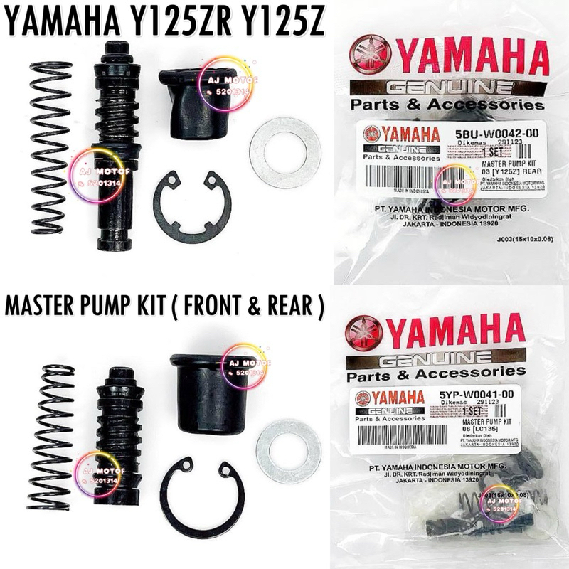 MASTER PUMP KIT FRONT REAR YAMAHA Y125Z Y125ZR Y125 125 125Z