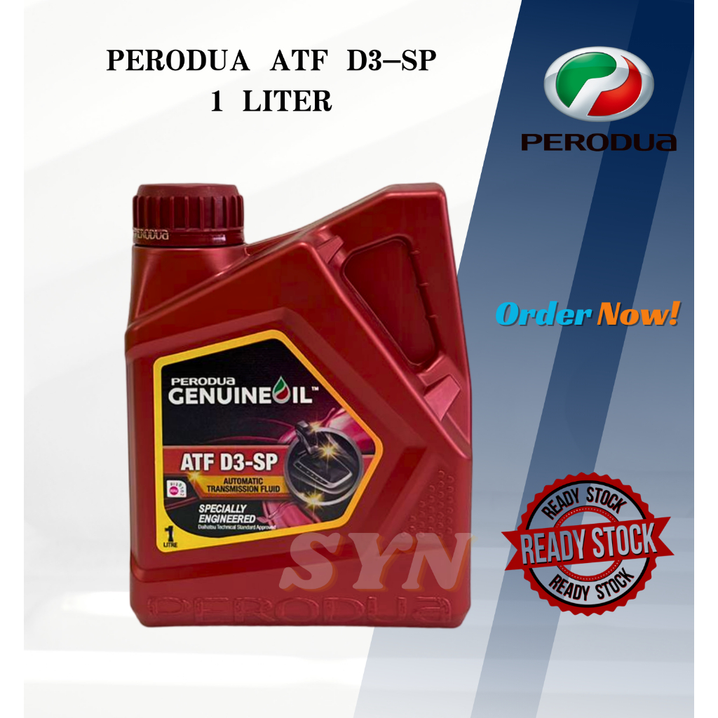 100 ORIGINAL New Packaging RED BOTTLE Perodua ATF SP3 Auto D3 SP