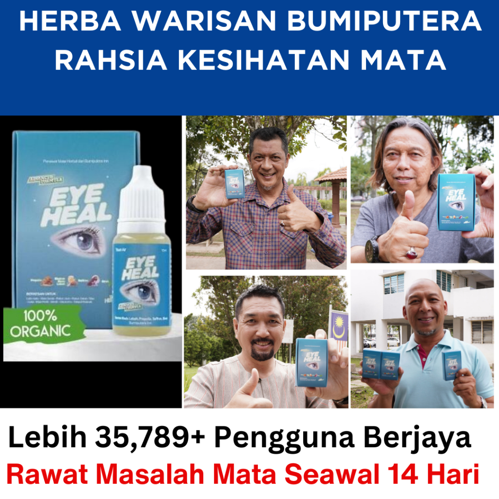 Eye Heal Original Hq Penawar Rawat Masalah Mata Ubat Titis Katarak