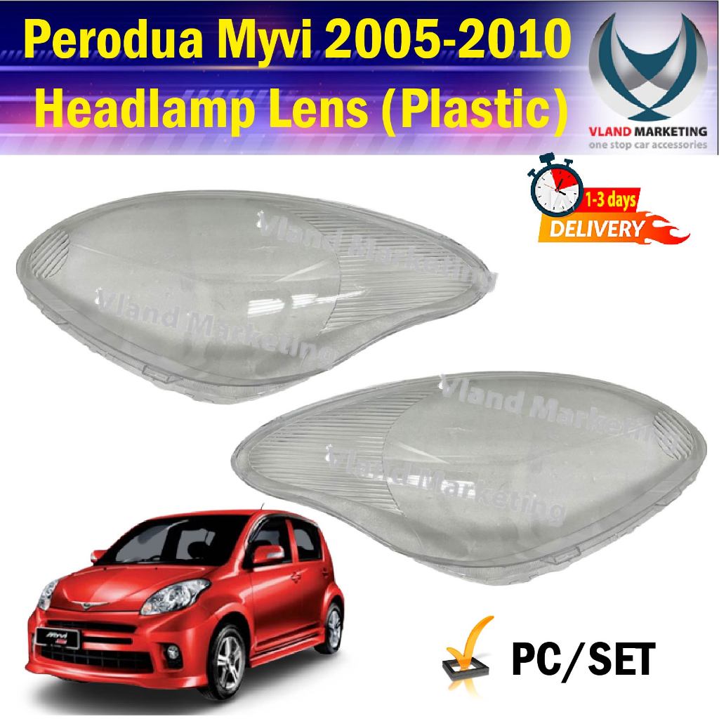 Perodua Myvi Plastic Headlamp Clear Lens Pc Set Shopee