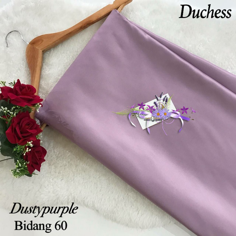 KAIN PASANG DUCHESS BRIDAL HEAVY DULL SATIN PLAIN PREMIUM BIDANG 60