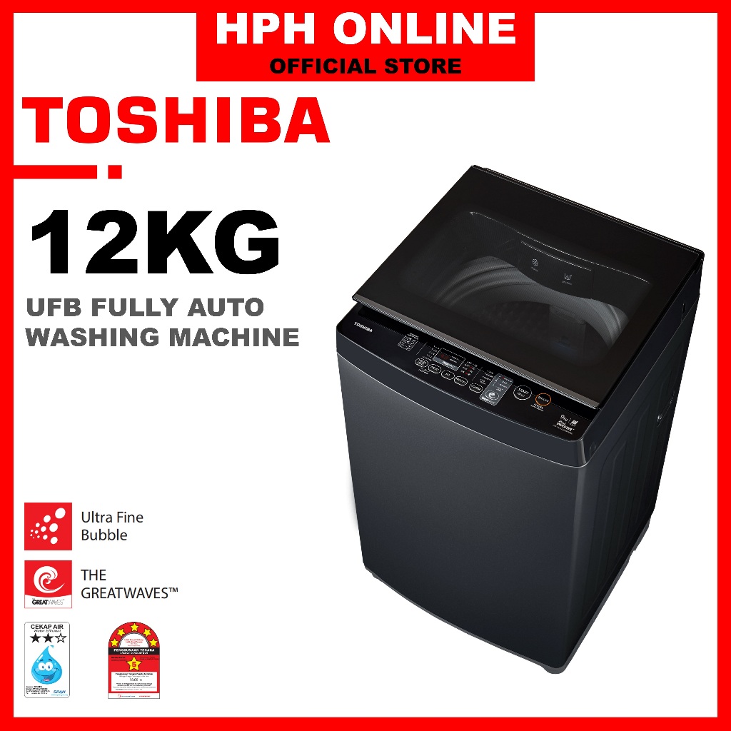 Toshiba GREATWAVES Washing Machine 12 0kg AW DUK1300KM SG 12KG