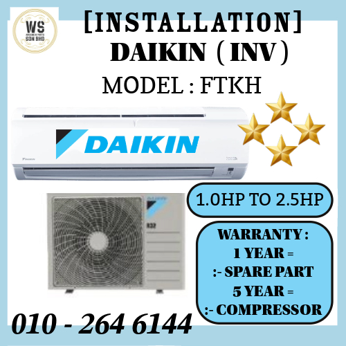 FTV Daikin Wall Mounted NON INVERTER 1 0hp 2 5hp Smart Control Gas