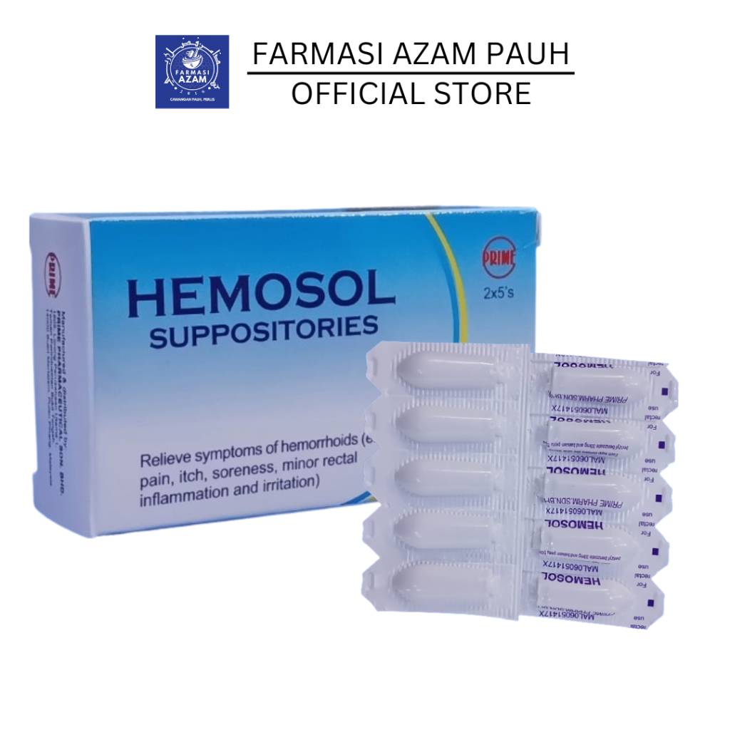 Hemosol Suppositories S Melegakan Buasir Shopee Malaysia