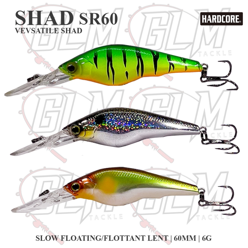 Duel Hardcore Shad Versatile Sr Slow Floating Flottant Lent Mm