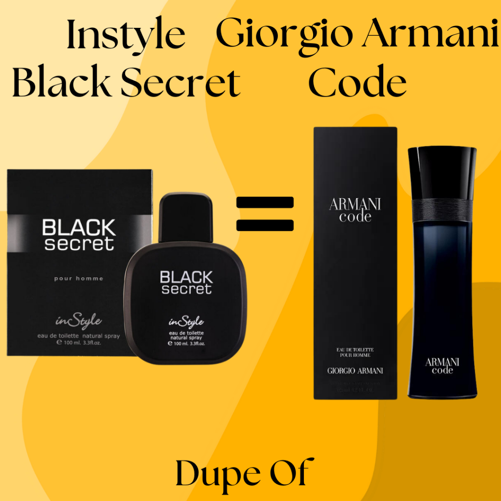 InStyle Black Secret For Men EDT 100ml PERFUME Shopee Malaysia