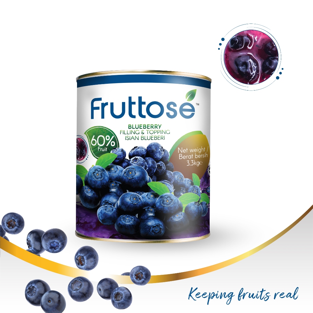 Fruttose Blueberry Filling Topping 60 3 3KG Berries Pastry