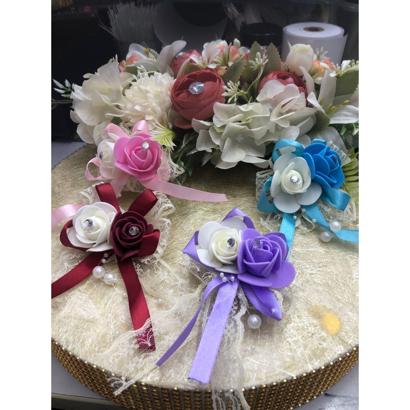 Corsage 2 Head Bunga Korsage Kahwin Shopee Malaysia