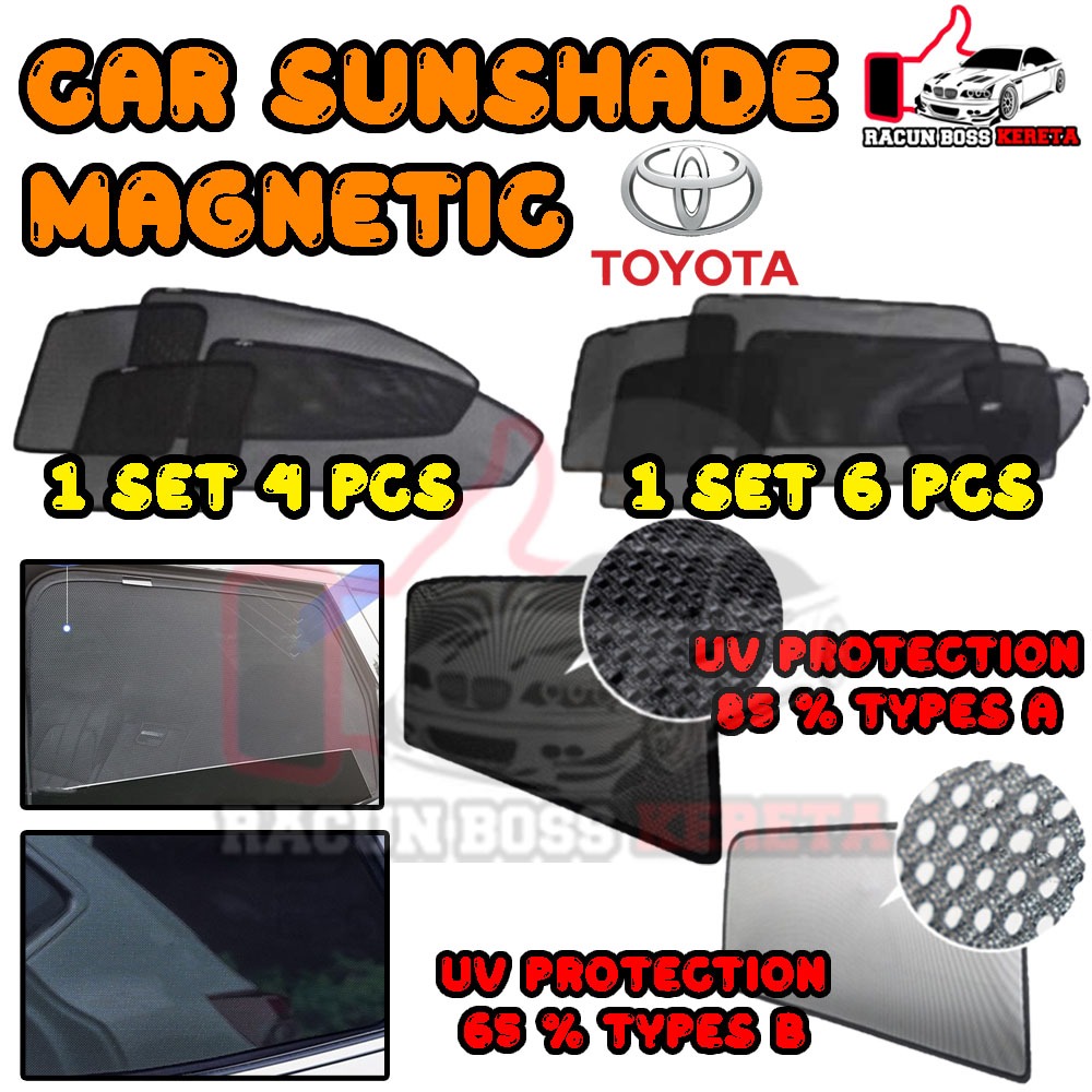 Ready Stock Toyota Magnectic Sunshade Altis Vios Hilux Avanza Camry