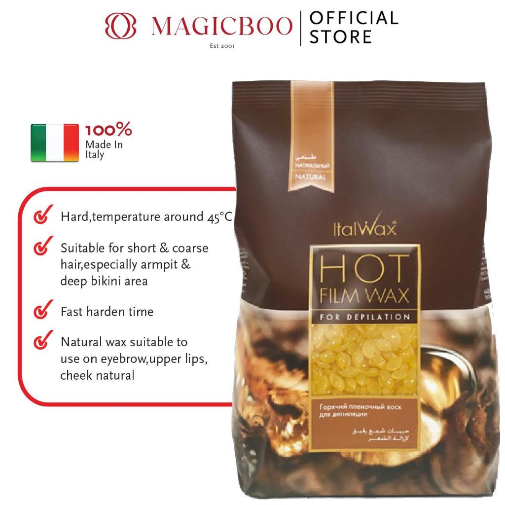 Magicboo Italwax Hot Film Wax Natural Kg Shopee Malaysia