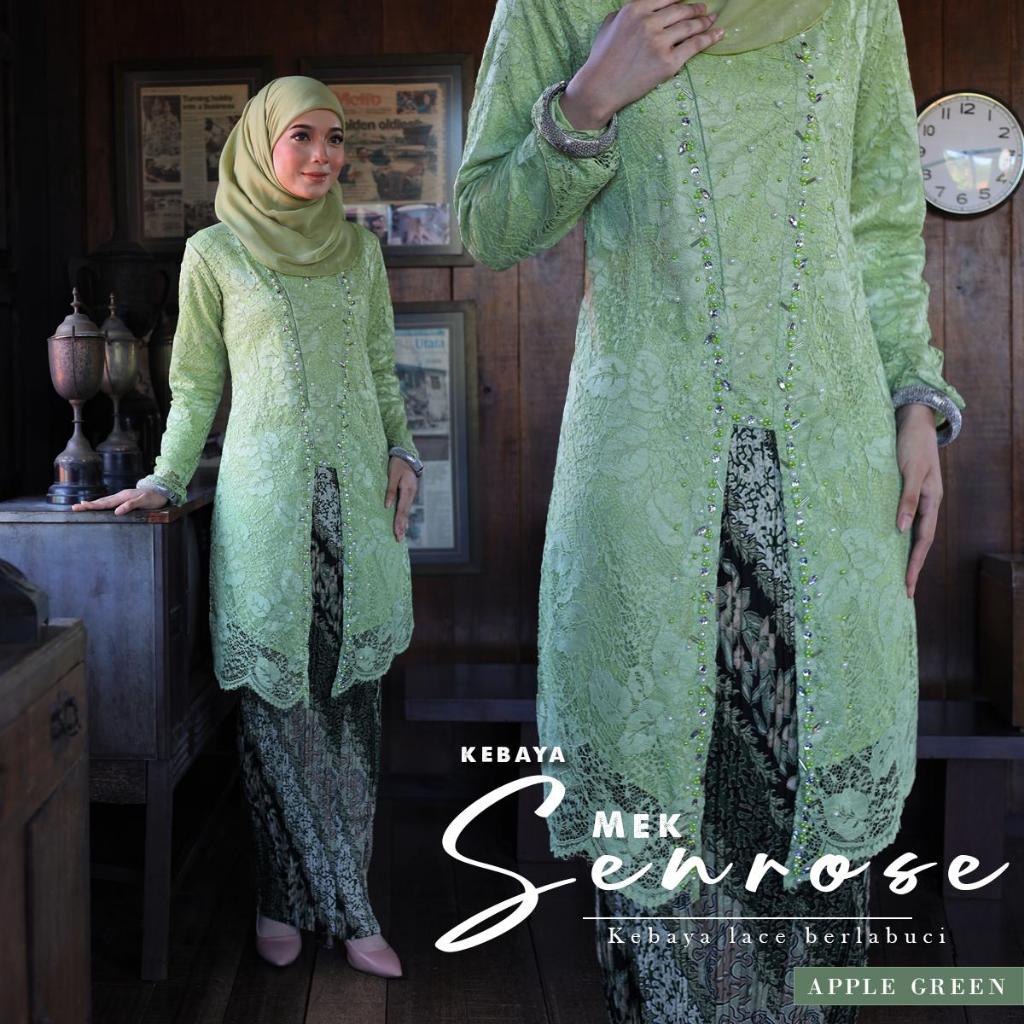 Tunikmy Baju Raya Viral Kebaya Mek Senrose Lace Exclusive Labuci