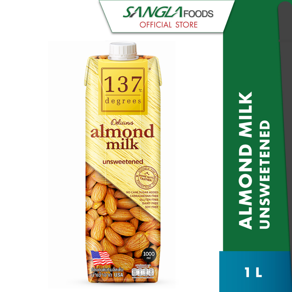 137 Degrees Almond Milk Unsweetened 1 X 1L Halal Certified Shopee