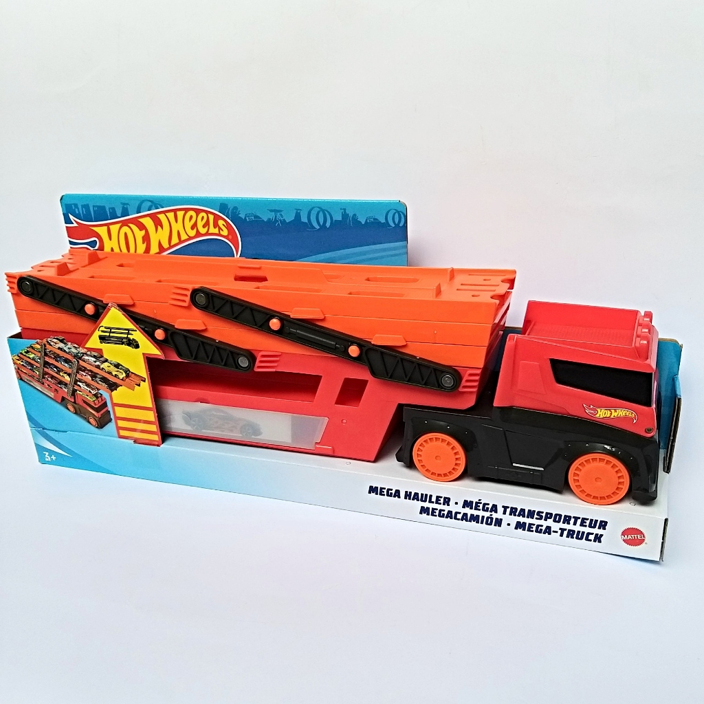 Hot Wheels Mega Hauler Truck Trailer Transporter Ghr Mattel Originals