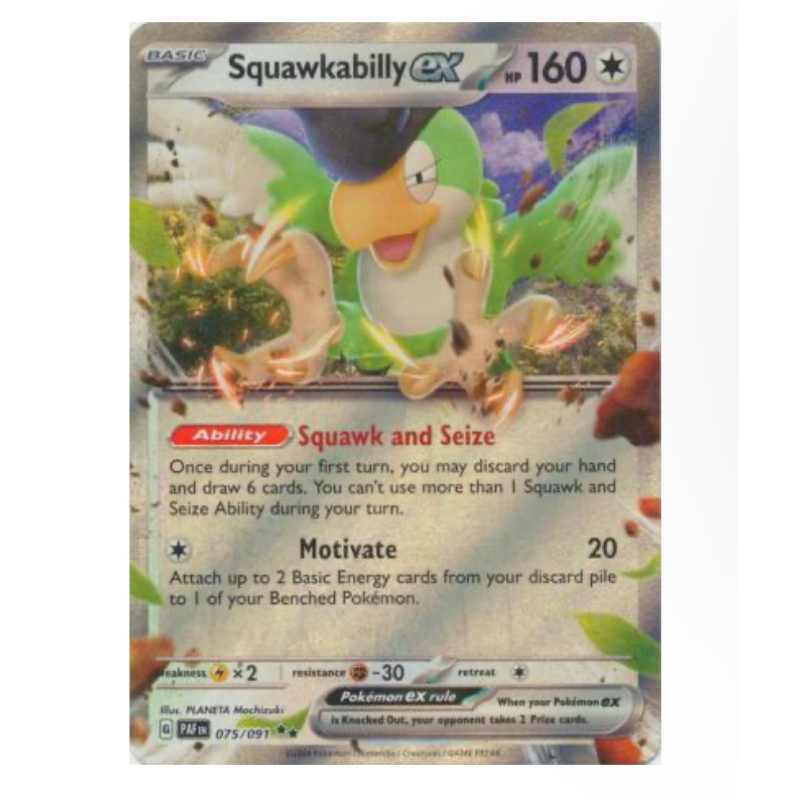 Pokemon Tcg Scarlet Violet Paldean Fates Squawkabilly Ex