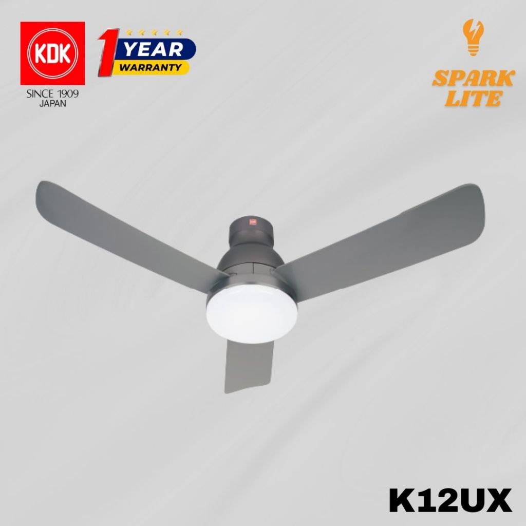 Kdk K Ux Blades Remote Control Ceiling Fan With Led Lighting