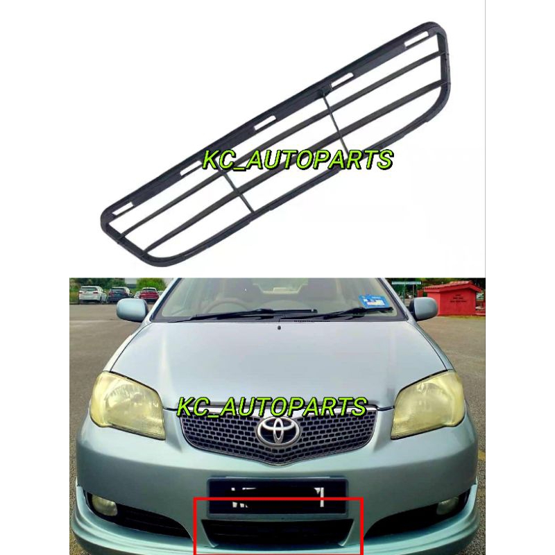 Toyota Vios Ncp42 2006 2007 Front Bumper Bawah Lower Grill Mesh 2006