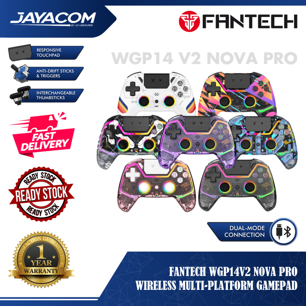 Fantech Nova Pro Wgp V Wireless Multi Platform Gamepad Black Pink