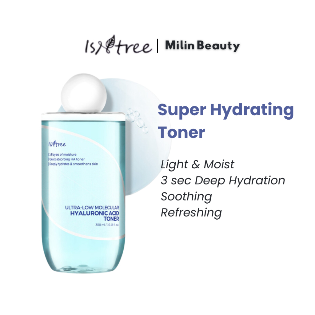 Isntree Ultra Low Molecular Hyaluronic Acid Toner 300ml Shopee Malaysia