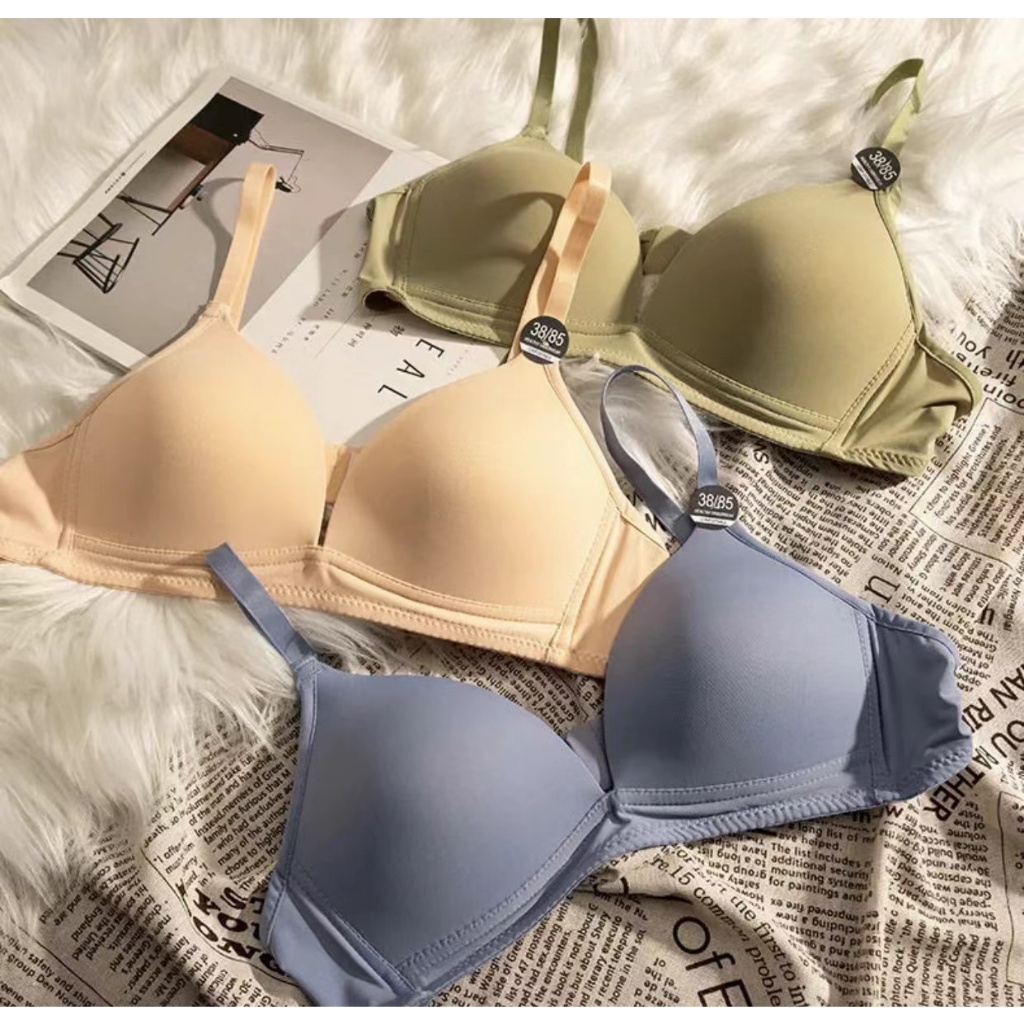 5 PCS Plus Size BRA Ice Silk Seamless Bra Women Sexy Mesh Fixed Up