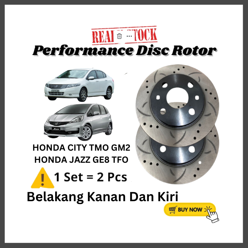 Honda City Tmo Gm Honda Jazz Ge Tfo Rear Performance Disc Rotor