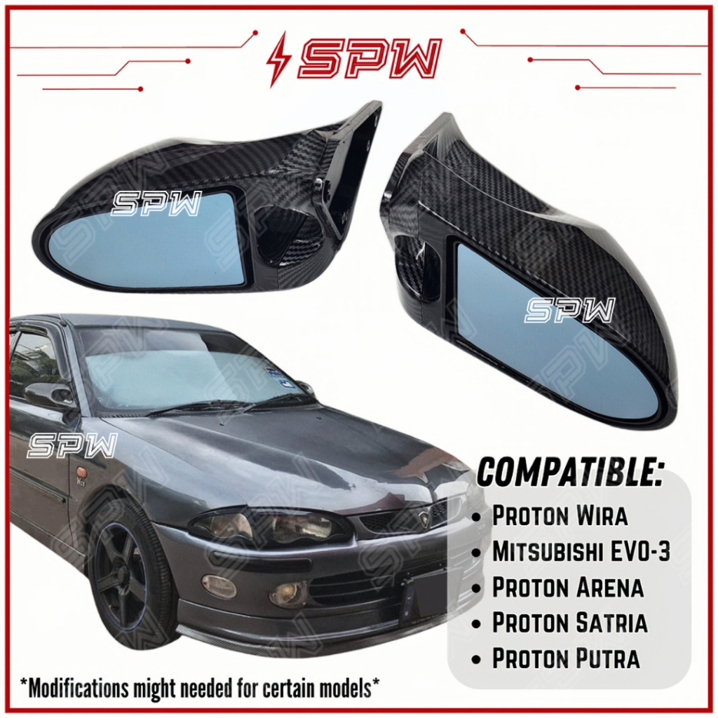 Ganador Side Mirror Proton Wira Evo Satria Putra Arena Mitsubishi Evo