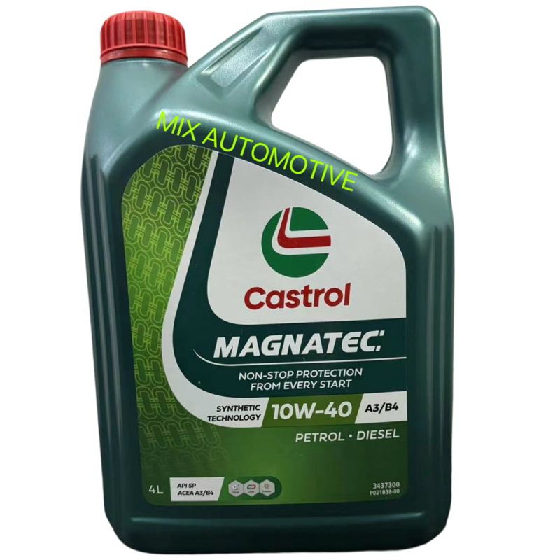 100 ORIGINAL CASTROL MAGNATEC 10W40 SEMI SYNTHETIC ENGINE OIL 10W 40