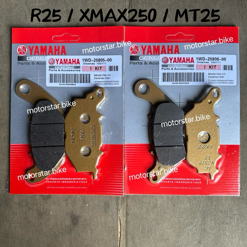 Yamaha R Xmax Mt Disc Brake Pad Disk Pad Depan Belakang Wd