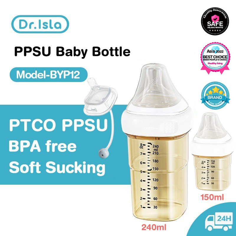 Dr Isla Ppsu Baby Bottle Wide Neck Baby Bottle Milk Feeding Bottle