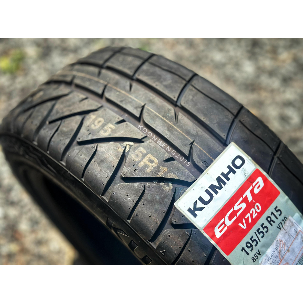 New Tyres SEMI SLICK KUMHO Tires ECSTA V720 Year 2024 195 55R15