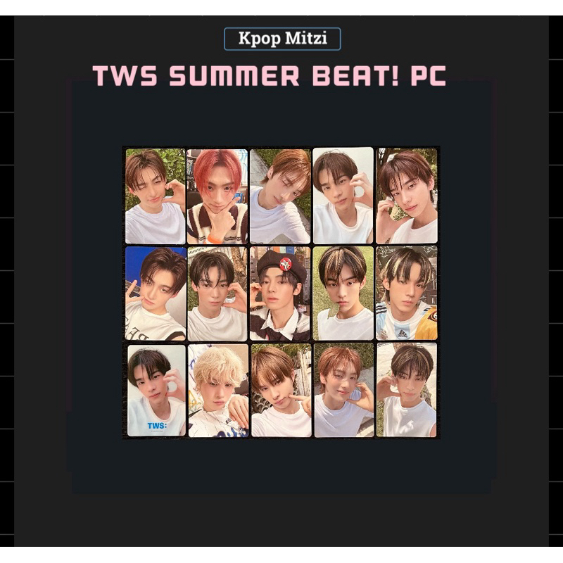 OFFICIAL TWS SUMMER BEAT ALBUM PHOTOCARD Shopee Malaysia