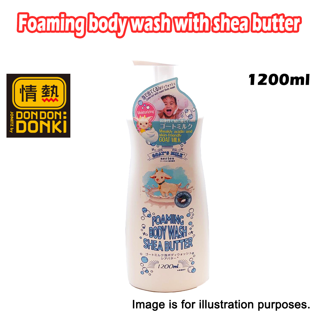 Donki Jonetsu Kakaku Goat S Milk Series Foaming Body Wash Shea Butter