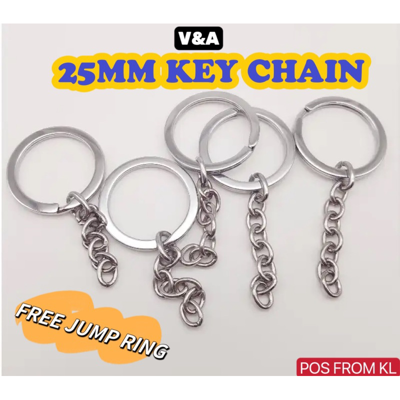 Key Chain Ring With Short Chain Phone Strap Keychain Ring DIY 钥匙圈 O