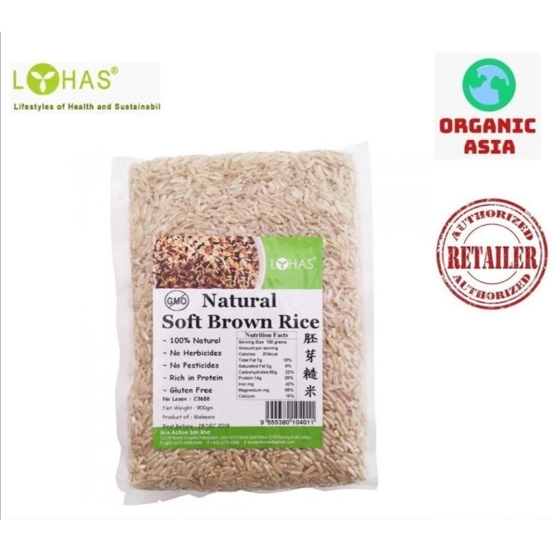 LOHAS Natural Soft Brown Rice 胚芽糙米 900g Shopee Malaysia