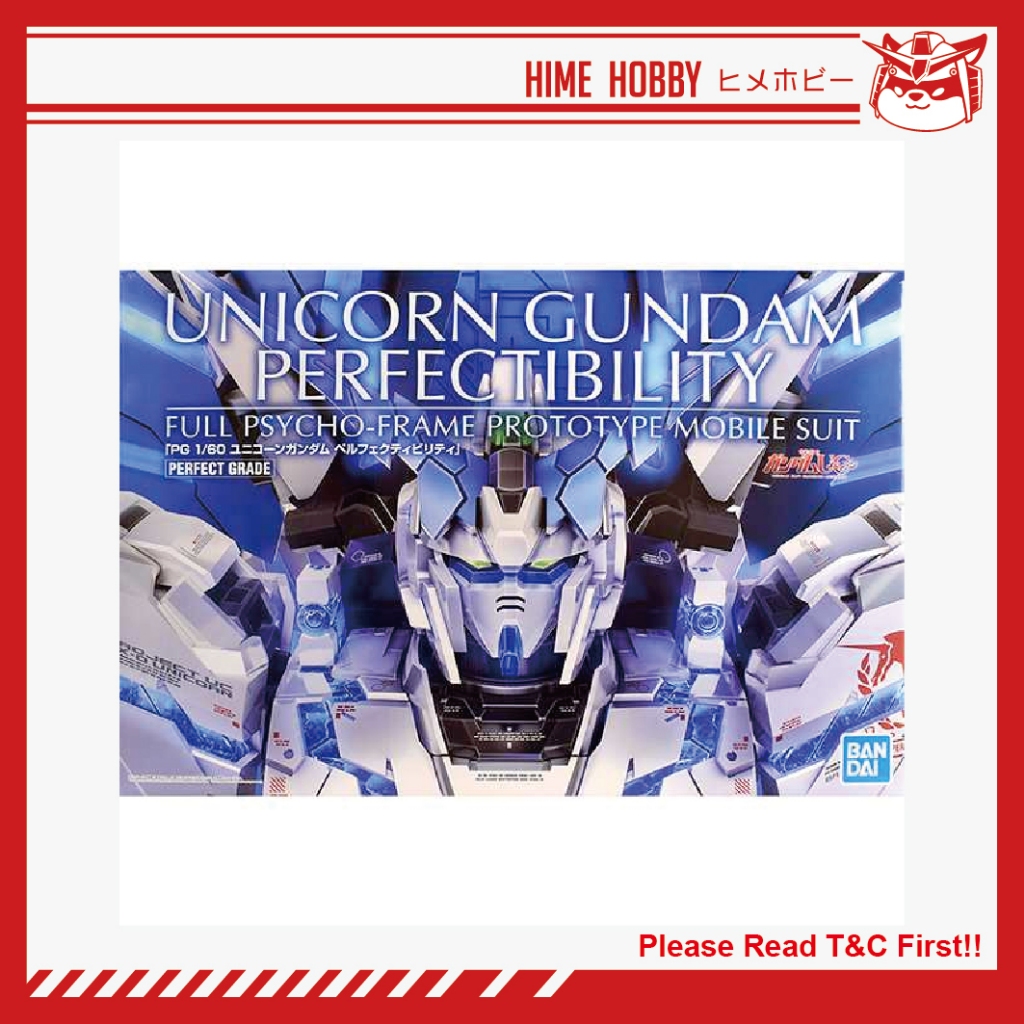 Ready Stock Bandai Pg Unicorn Gundam Perfectibility Premium